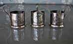 3 x Spoetnik Russisch Theeglas houder Podstakannik, Ophalen of Verzenden