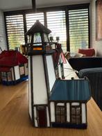 Tiffany huisje, vuurtoren, kerk en kerstboom met verlichting, Huis en Inrichting, Ophalen of Verzenden, Minder dan 50 cm