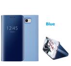 Samsung Galaxy J7 2017 Clear View Stand Cover _ Blauw, Nieuw, Hoesje of Tasje, Overige modellen, Verzenden
