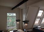Industriële hang lampen (2x), Ophalen, Gebruikt, Metaal, Minder dan 50 cm