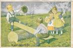 KINDEREN op wip wap, tekening Karl Feiertag uit 1932, Verzenden, 1920 tot 1940, Gelopen, Kinderen