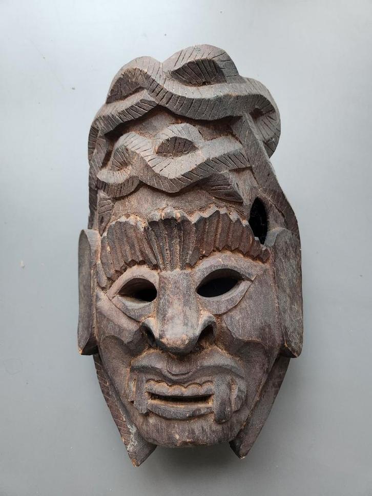 Afrikaans Houten Masker, Antiek en Kunst, Kunst | Niet-Westerse kunst, Ophalen of Verzenden