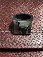 Vintage Abalone pauw schelp en hoorn maat 17,5, Overige kleuren, Ophalen of Verzenden, Zo goed als nieuw, 17 tot 18