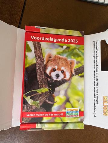 Agenda postcodeloterij 2025 geheel nieuw en compleet  beschikbaar voor biedingen