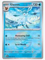 Glaceon Pokeball Prismatic Evolutions 25/131
Pokemon, Ophalen of Verzenden, Zo goed als nieuw, Losse kaart