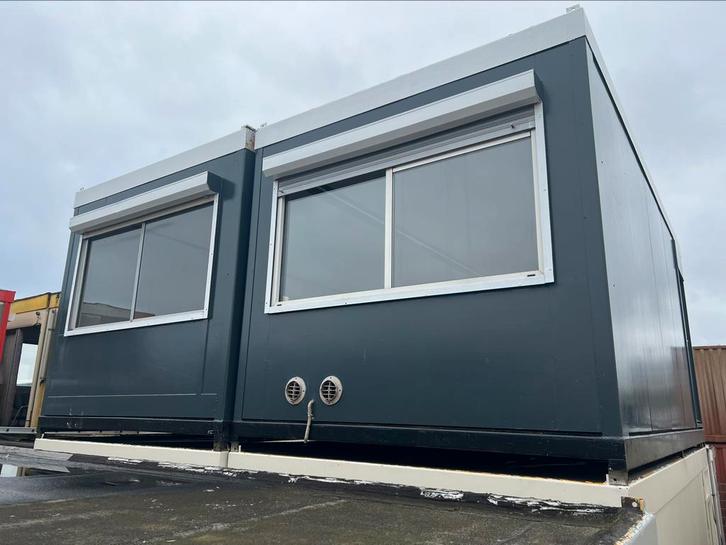 Kantoorunit / directiekeet / uitvoerderskeet | 6x6 meter, Zakelijke goederen, Machines en Bouw | Keten en Containers, Ophalen of Verzenden