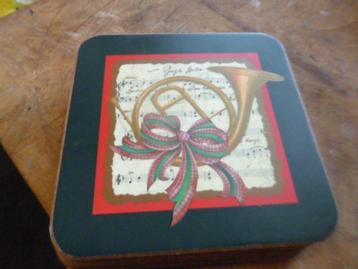 kerstservies Pimpernel  kerst onderzetters 6 stuks beschikbaar voor biedingen
