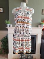 K-Design K Design vogel wit groen jurk L Gratis Verzenden !, Kleding | Dames, Jurken, K-design, Verzenden, Maat 42/44 (L), Zo goed als nieuw