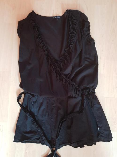 Didi zwarte tuniek of kort jurkje met overslag, maat XL, Kleding | Dames, Blouses en Tunieken, Zo goed als nieuw, Maat 46/48 (XL) of groter