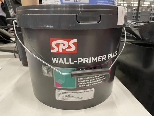 SPS Wall-Primer Plus Voorstrijk -RAL 9010 gebroken wit- 10L, Doe-het-zelf en Verbouw, Verf, Beits en Lak, Nieuw, 5 tot 10 liter