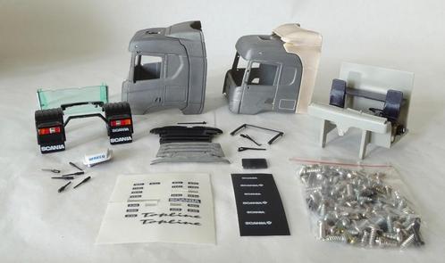 Tekno Scania Onderdelen o.a. Cabine 2 x, Hobby en Vrije tijd, Modelauto's | 1:50, Gebruikt, Bus of Vrachtwagen, Tekno, Ophalen of Verzenden