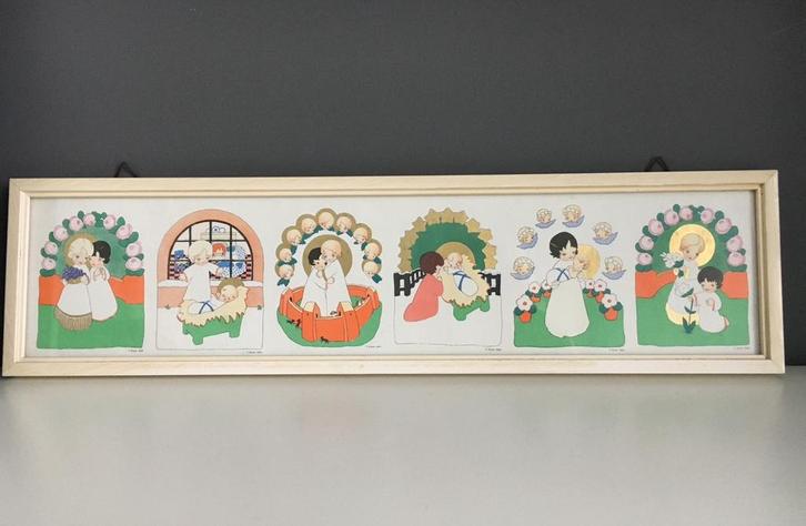 Kunst Adelt Kinderslaapkamer Prent vintage, Huis en Inrichting, Woonaccessoires | Wanddecoraties, Gebruikt, Ophalen of Verzenden