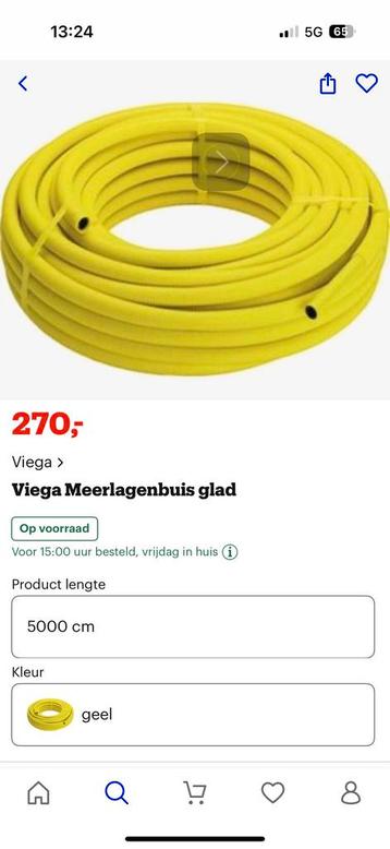 Viega Meerlagenbuis 50m - Geel beschikbaar voor biedingen