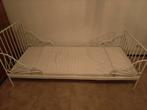 IKEA Minnen Meegroeibed - Wit Metaal, Huis en Inrichting, Ophalen, Eenpersoons, 80 cm, 200 cm