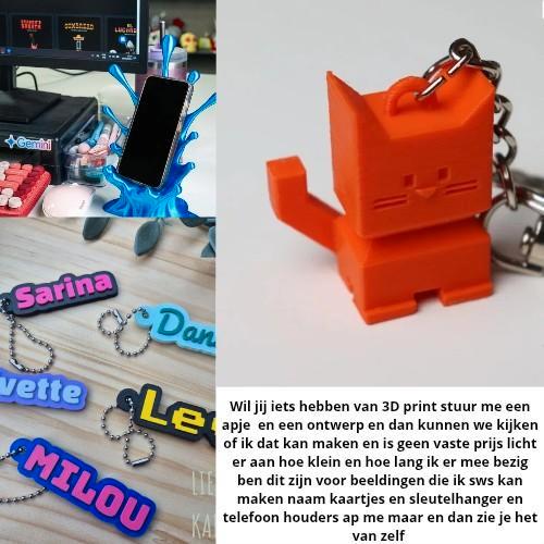 3D Print Ontwerpen op Maat - Sleutelhangers & Meer!, Computers en Software, 3D Printers, Nieuw, Ophalen