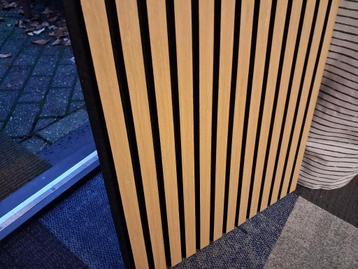 Lattenwand licht eiken 4 stukken beschikbaar voor biedingen