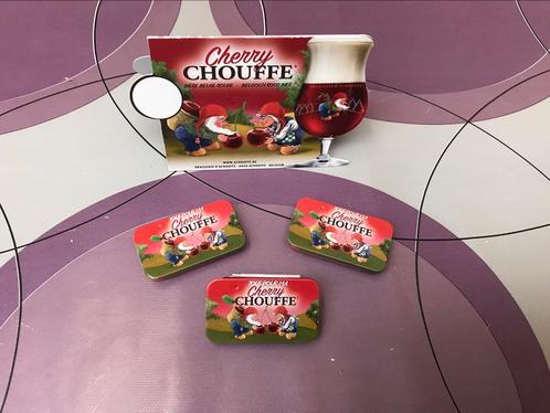 Cherry chouffe lip balsem 3doosjes+tafelbordje, Verzamelen, Merken en Reclamevoorwerpen, Nieuw, Overige typen, Ophalen of Verzenden