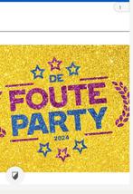 4 tickets Foute Party 28 juni, Tickets en Kaartjes, Concerten | Overige, Juni, Drie personen of meer