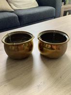 Koperen bloempothangers 2 stuks, Ophalen of Verzenden, Koper