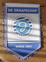 2x voetbal vaan De Graafschap voetbalvaan 2x ander logo, Ophalen of Verzenden, Zo goed als nieuw, Overige binnenlandse clubs, Vaantje of Sjaal