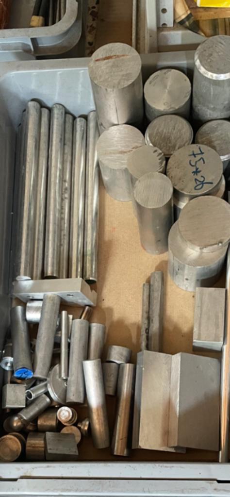 Diverse Metalen basismaterialen voor Draai- en Freesbank, Doe-het-zelf en Verbouw, Draaibanken, Overige typen, Ophalen