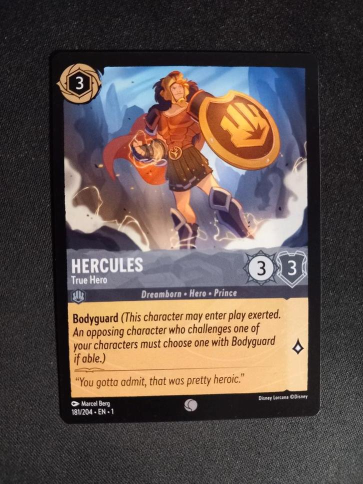 Hercules 181/204 Lorcana The First Chapter NM, Hobby en Vrije tijd, Verzamelkaartspellen | Overige, Zo goed als nieuw, Losse kaart