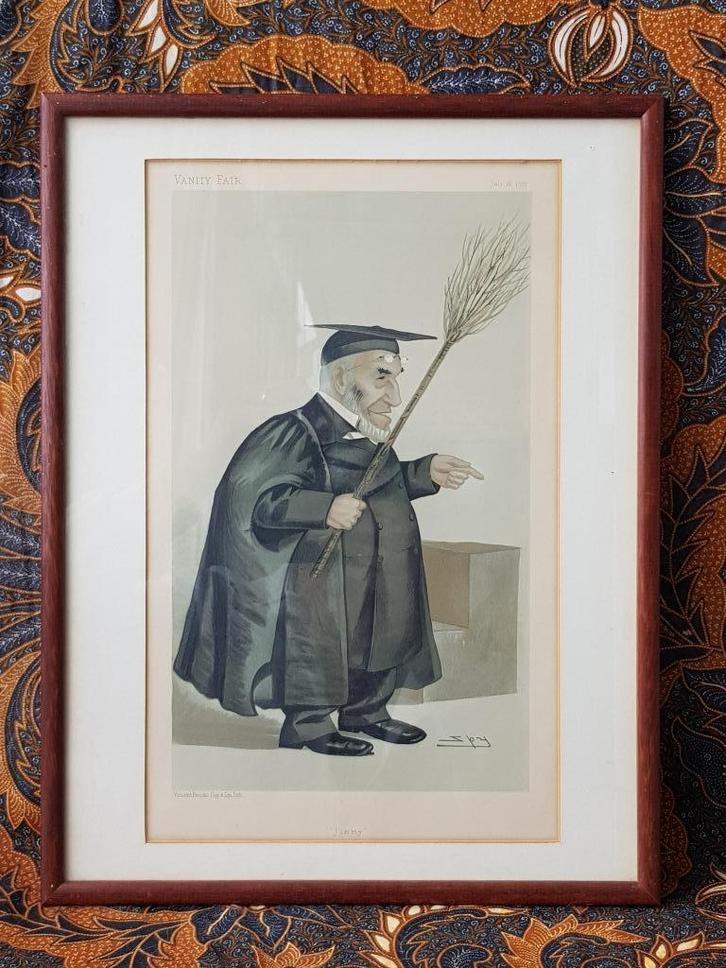 Jimmy antieke ingelijste litho uit Engeland van Vanity Fair., Antiek en Kunst, Kunst | Litho's en Zeefdrukken, Ophalen of Verzenden
