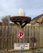 Geboorte Landingsplaats Nest incl. Ei & Ooievaar Nr. 3, Ophalen of Verzenden, Geboortebord