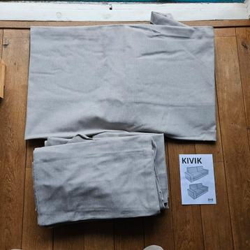 Ikea KIVIK hoes 2,5 pers grijs - afbeelding 4