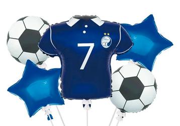 Folie ballonnen set * Voetbal rood of blauw beschikbaar voor biedingen