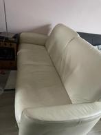 Mooie lederen bankstel - 3 zits, Ophalen, Gebruikt, Driepersoons, Rechte bank