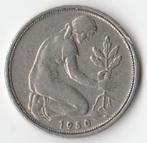 50 Pfennig 1950-G (Karlsruhe) - Bank Deutscher Länder, Duitsland, Ophalen of Verzenden, Losse munt