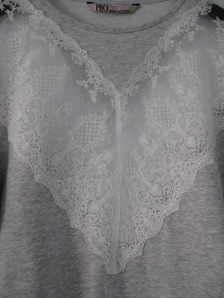 PBO Philosophy Blues Original Top maat S., Kleding | Dames, Tops, Zo goed als nieuw, Maat 36 (S), Grijs, Ophalen