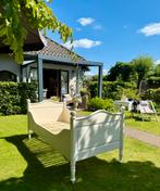 PRACHTIG SHABBY VINTAGE KAJUITBED, Ophalen, Lattenbodem