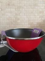 Kleine wok, kleur rood, Huis en Inrichting, Keuken | Potten en Pannen, Overige materialen, Nieuw, Ophalen of Verzenden, Keramische plaat