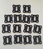 Meubelbeslag rozet sleutelplaatje retro zwart gietijzer, Ophalen of Verzenden, Zo goed als nieuw, IJzer, Overige typen