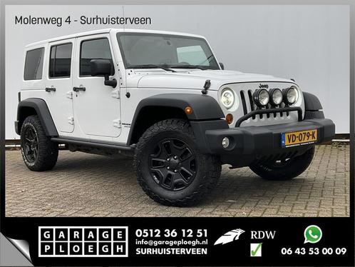 Jeep Wrangler 2.8 CRD Sport Grijs-Kenteken Leer Navi Stoelve, Auto's, Bestelauto's, Bedrijf, Te koop, 4x4, ABS, Airbags, Airconditioning