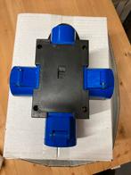 Verdeler Stopcontact - 3-weg CEE form blauw, Ophalen of Verzenden, Zo goed als nieuw, Stopcontact