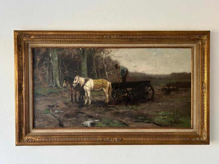 Prachtig schilderij Johan Scherrewitz, Antiek en Kunst, Kunst | Schilderijen | Klassiek, Ophalen