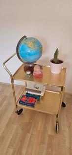 Vintage serveertafel, Huis en Inrichting, Tafels | Sidetables, Ophalen of Verzenden, Zo goed als nieuw, 25 tot 50 cm, Rechthoekig