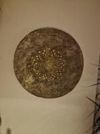 Structuur schilderij mandala rond, Antiek en Kunst, Kunst | Schilderijen | Abstract, Ophalen of Verzenden