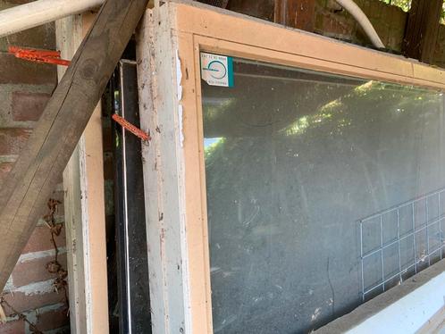 Dubbel glas en kozijnen, Doe-het-zelf en Verbouw, Glas en Ramen, Gebruikt, Gevelraam of Ruit, 160 cm of meer, 120 tot 160 cm, Dubbelglas