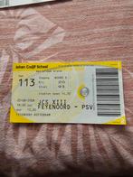 Kaartje feyenoord-psv johan cruijff schaal 23-08-2008, Verzamelen, Sportartikelen en Voetbal, Ophalen of Verzenden, Feyenoord