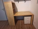 Ikea Kallax kast met Malm bureau met bakken en ladekasten., Huis en Inrichting, Bureaus, Ophalen, Gebruikt, Bureau
