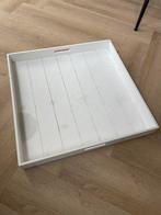 Dienblad wit hout 56 cm, Ophalen, Gebruikt, Hout