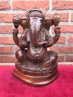 mooi houten beeld van Ganesha, India, Ophalen of Verzenden