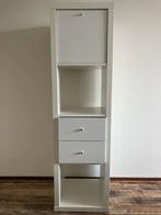 Witte Ikea Kallax vakkenkast met 4 vakken, Ophalen, Overige materialen, Minder dan 50 cm, Gebruikt