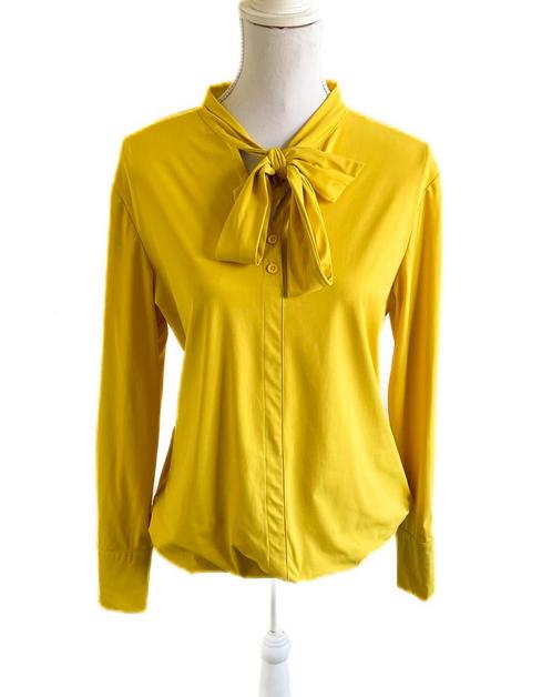 Mooie travelstof top van My Pashion L, Kleding | Dames, Blouses en Tunieken, Zo goed als nieuw, Maat 42/44 (L), Geel, Ophalen of Verzenden