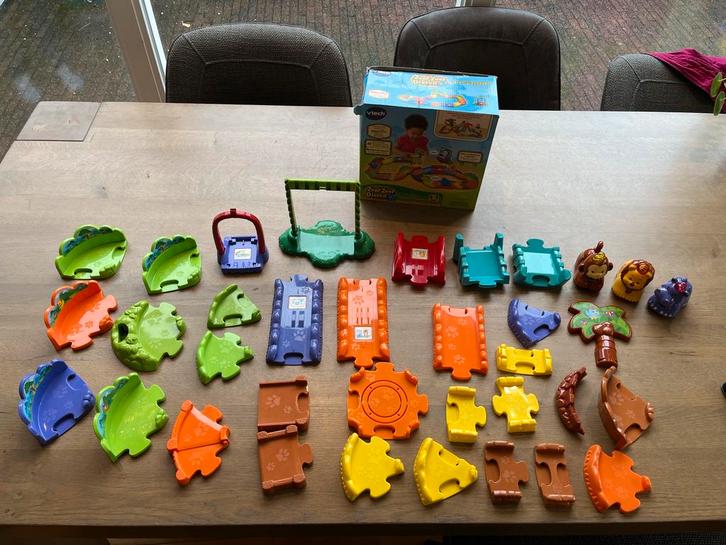 Vtech avonturenpaden Zoef Zoef dieren met 2 extra dieren, Kinderen en Baby's, Speelgoed | Vtech, Zo goed als nieuw, 2 tot 4 jaar