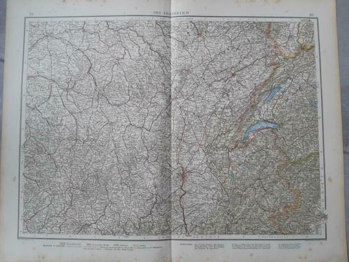 79-80/ Oost Frankrijk Litho uit 1899, Antiek en Kunst, Kunst | Litho's en Zeefdrukken, Ophalen of Verzenden